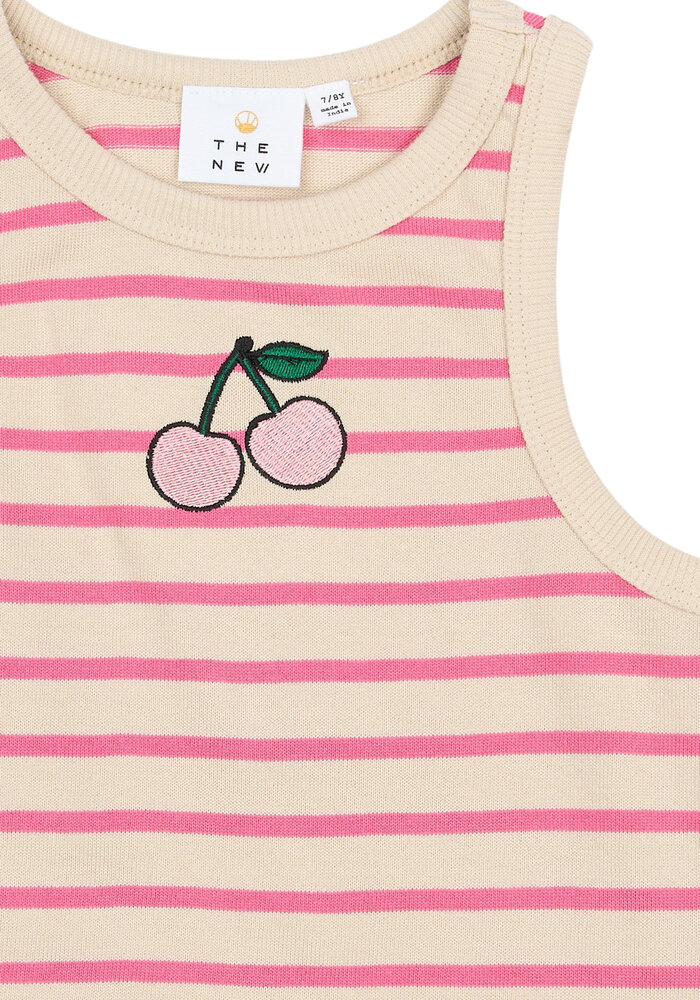 The New TNShannon Short S_L Top Carmine Rose Striped