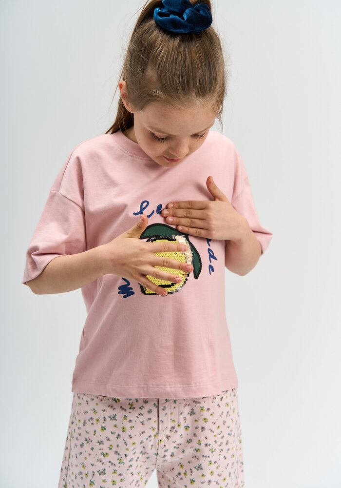 The New TNShannet OS S_S Tee Silver Pink