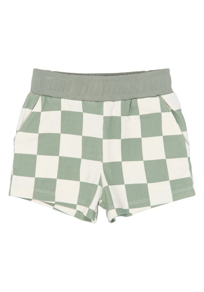 The New TNSTSebastian Shorts Aqua Gray AOP