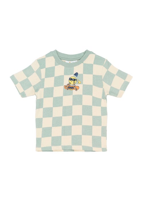 The New The New TNSTSebastian OS S_S Tee Aqua Gray AOP