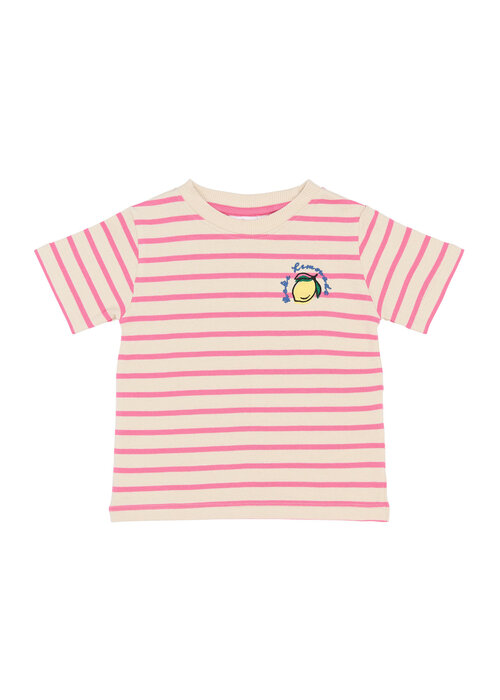 The New The New TNSTSannah OS S_S Tee Carmine Rose Striped