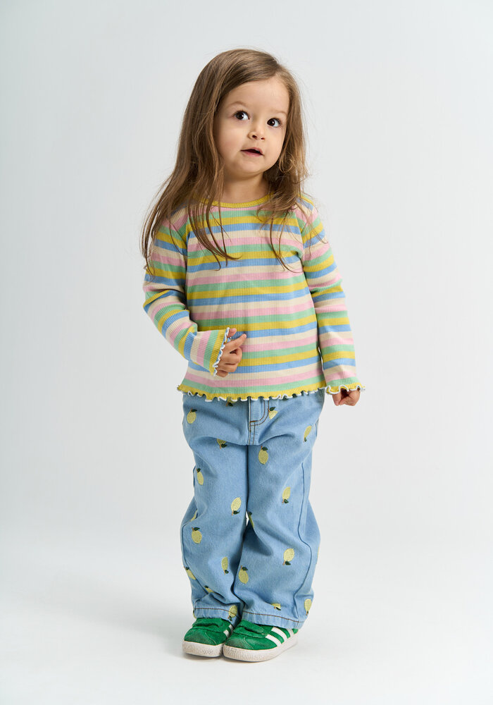 The New TNSTSaja Wide Jeans Light Blue Denim EMB