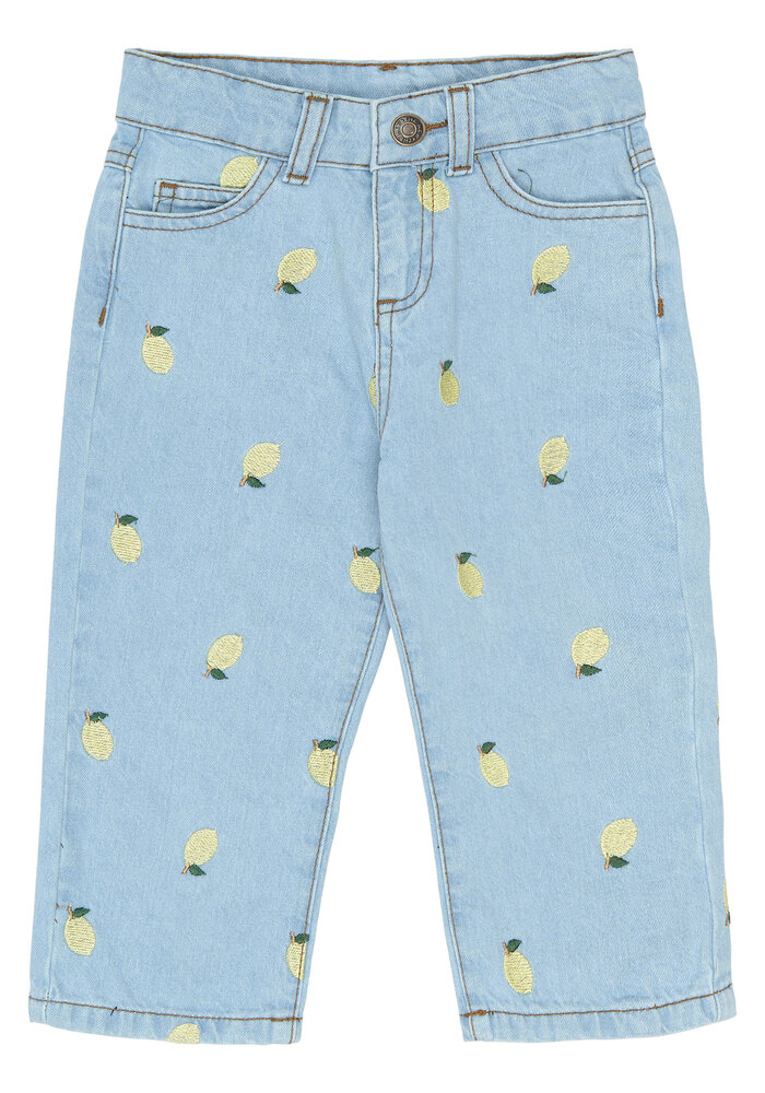 The New TNSTSaja Wide Jeans Light Blue Denim EMB