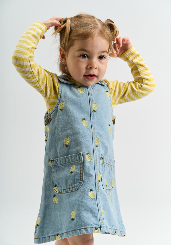 The New TNSTFro L_S Rib Tee Dusky Citron Striped