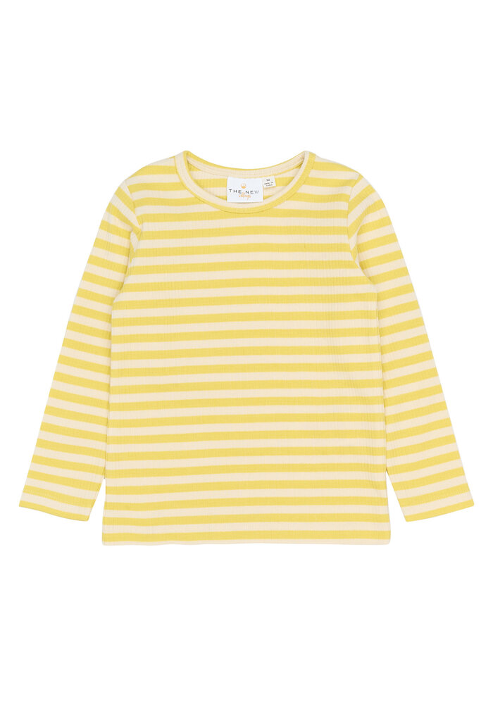 The New TNSTFro L_S Rib Tee Dusky Citron Striped