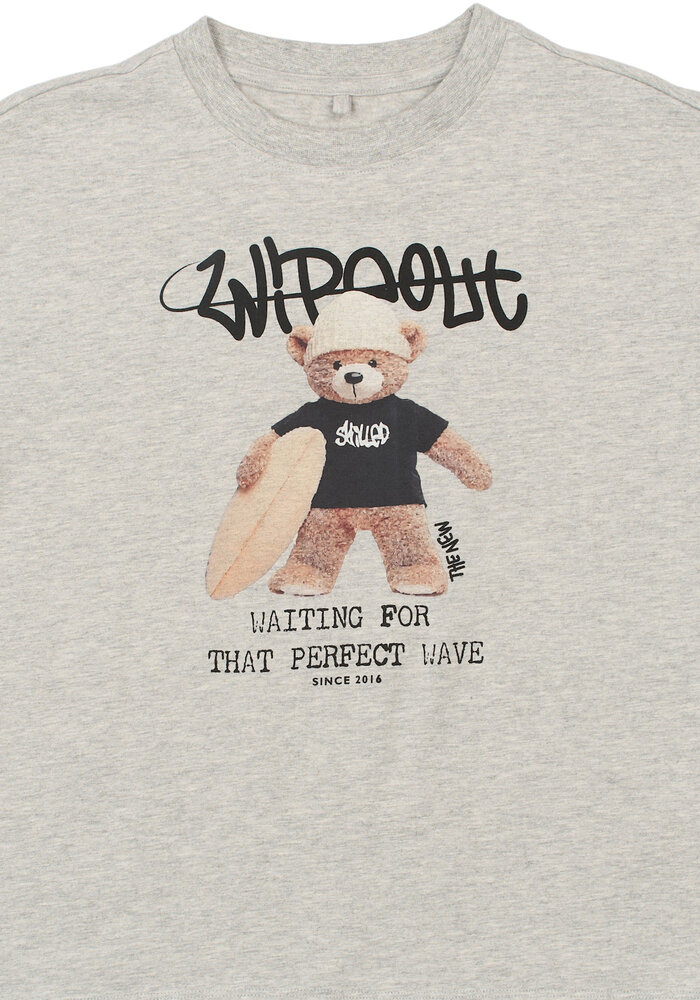 The New TNTeddy OS S_S Tee Light Grey Melange