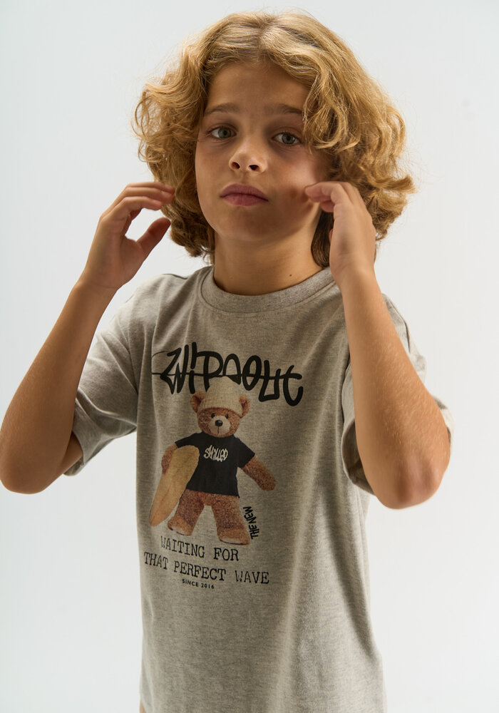 The New TNTeddy OS S_S Tee Light Grey Melange