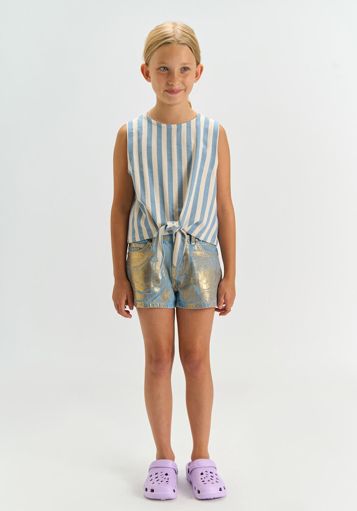 The New TNRosanna Regular Fit Denim Shorts Light blue denim