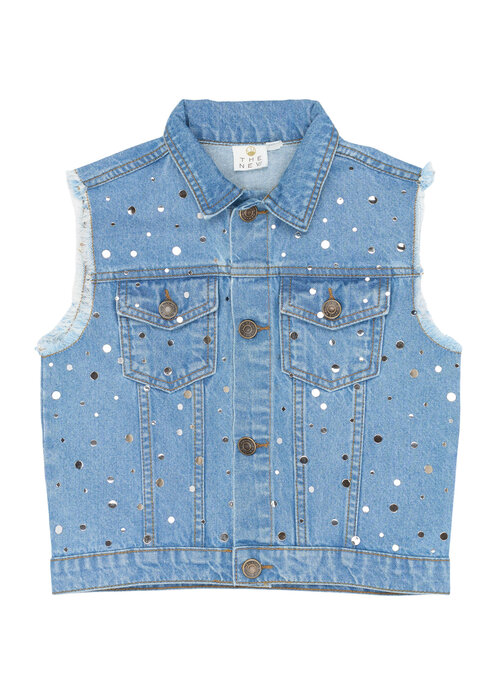 The New The New TNRomina Denim Vest Light blue denim