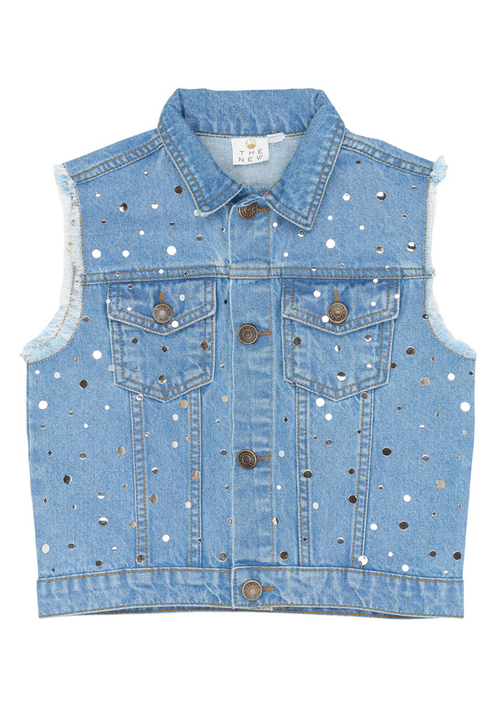 The New TNRomina Denim Vest Light blue denim