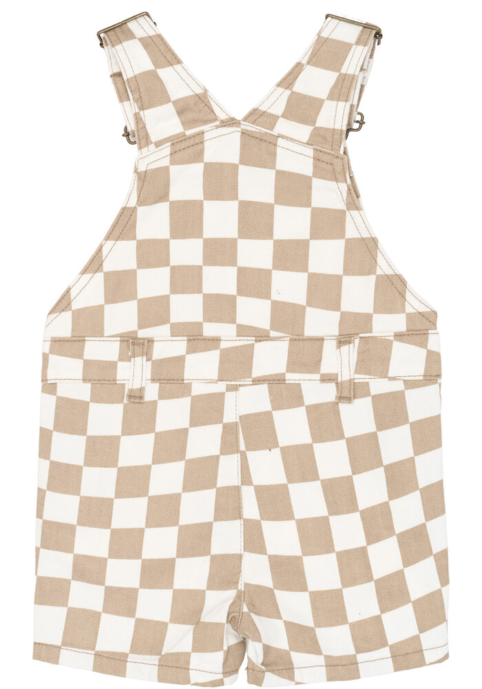 The New TNSTTwill Short Dungarees Humus Check