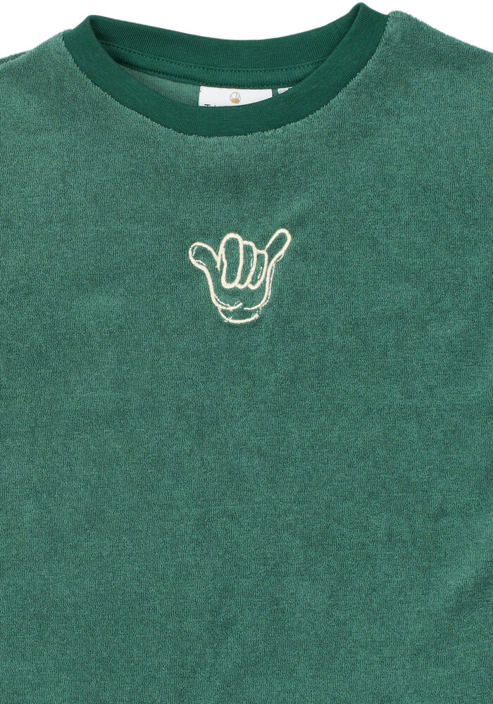 The New TNSTTerry OS S_S Tee Posy Green