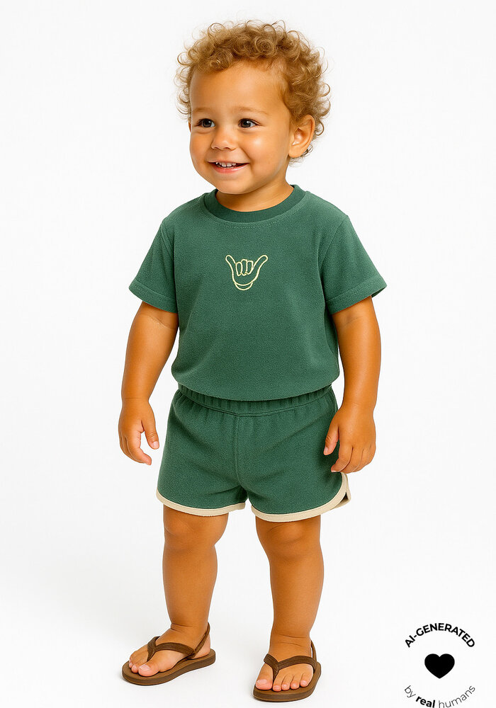 The New TNSTTerry OS S_S Tee Posy Green