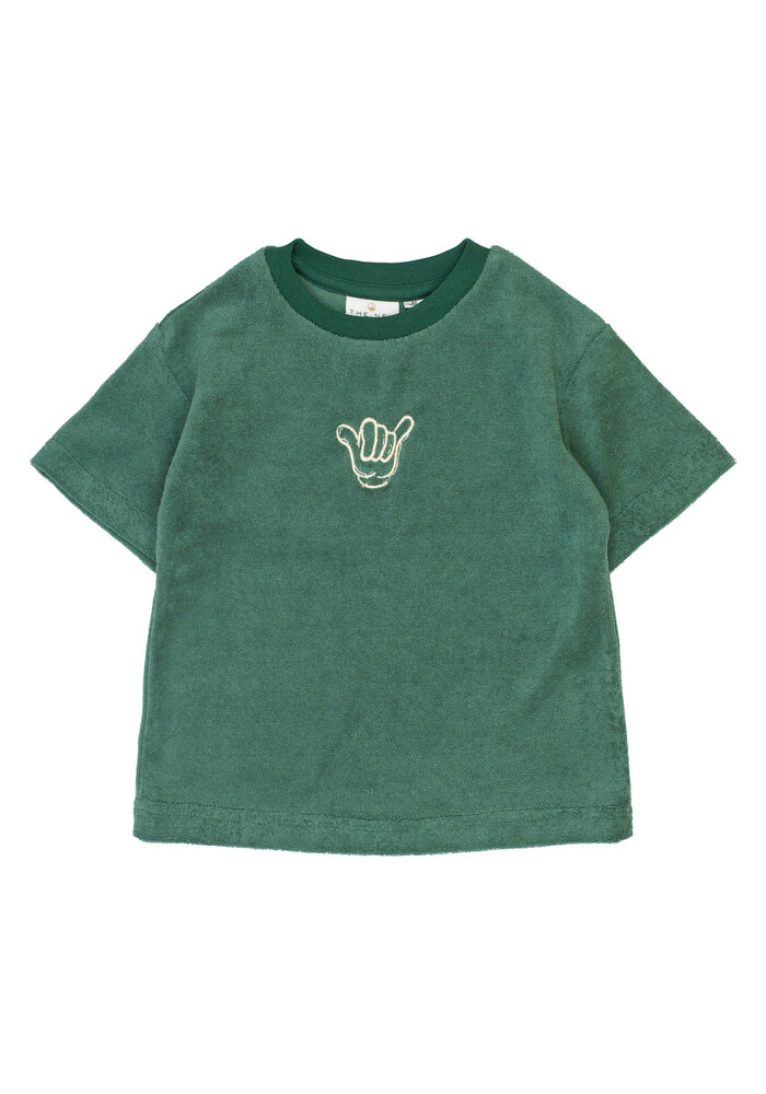 The New TNSTTerry OS S_S Tee Posy Green