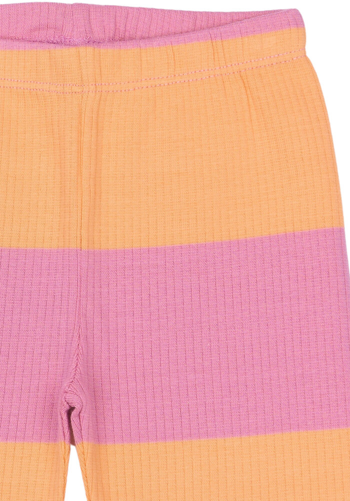 The New TNSTTori Tight Rib Shorts Cashmere Rose Striped