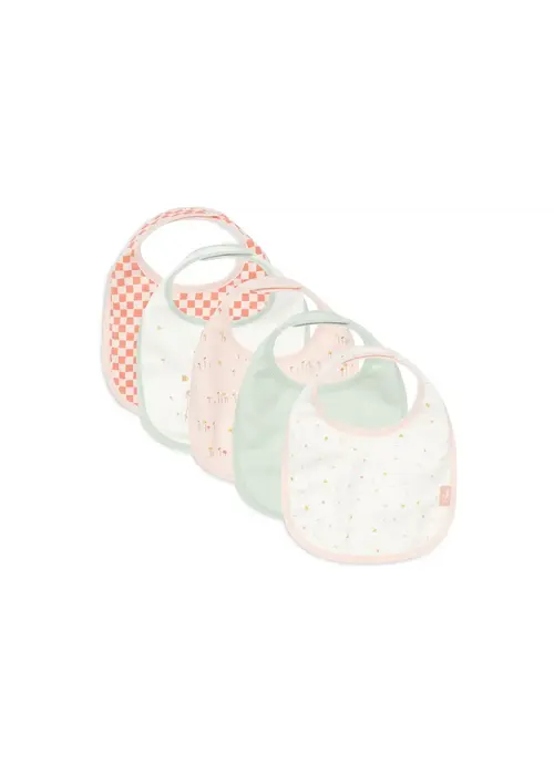 Jollein Jollein Slab Jersey Waterproof - Pretty Picnic - 5 Stuks