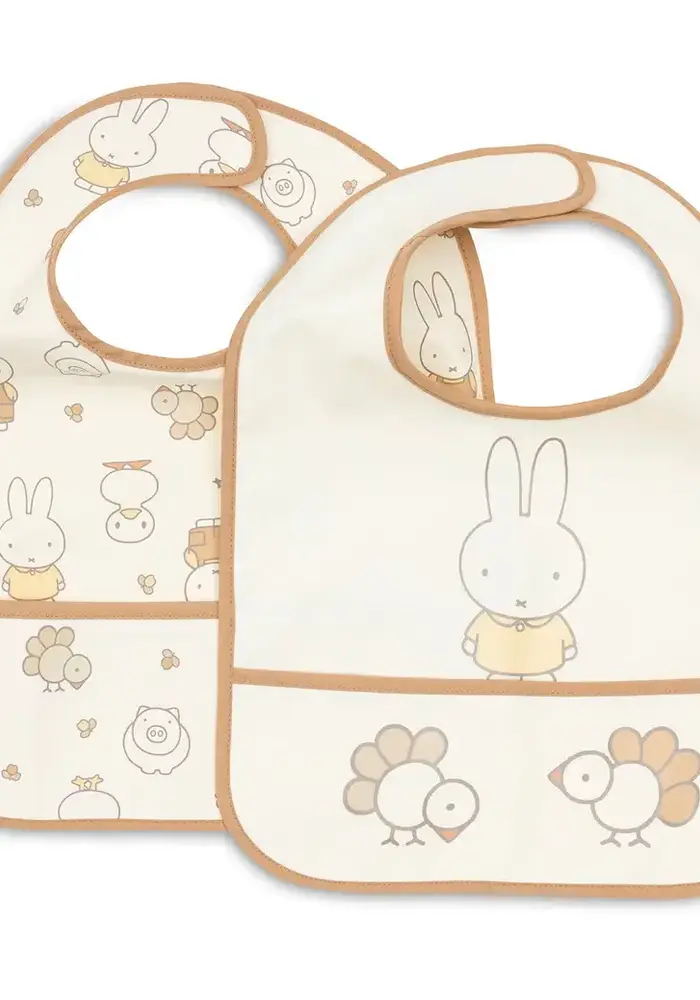 Jollein Slab Waterproof - Miffy Family Farm - 2 Stuks