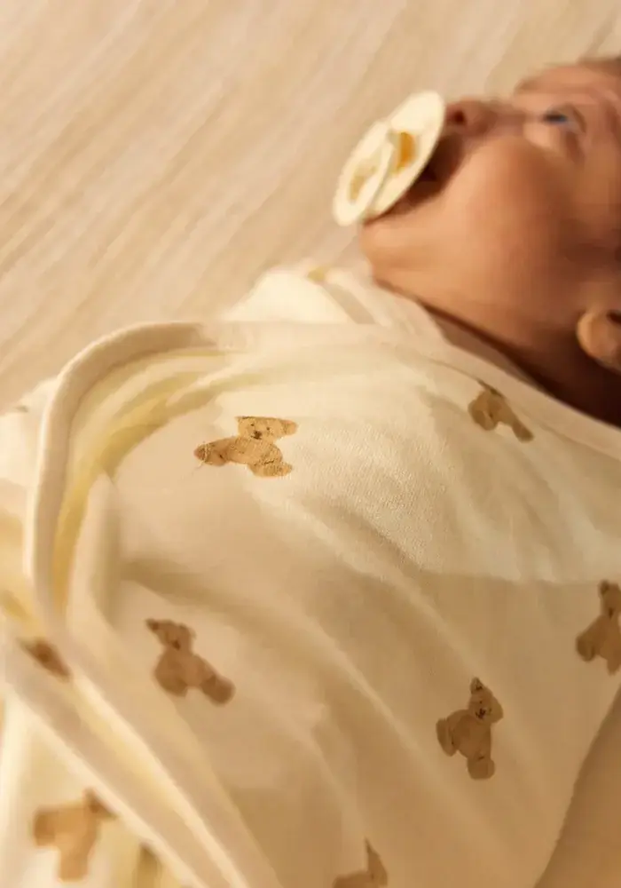 Jollein Baby Slaapzak Wrapper - 0-3 maanden - Mini Teddy Bear