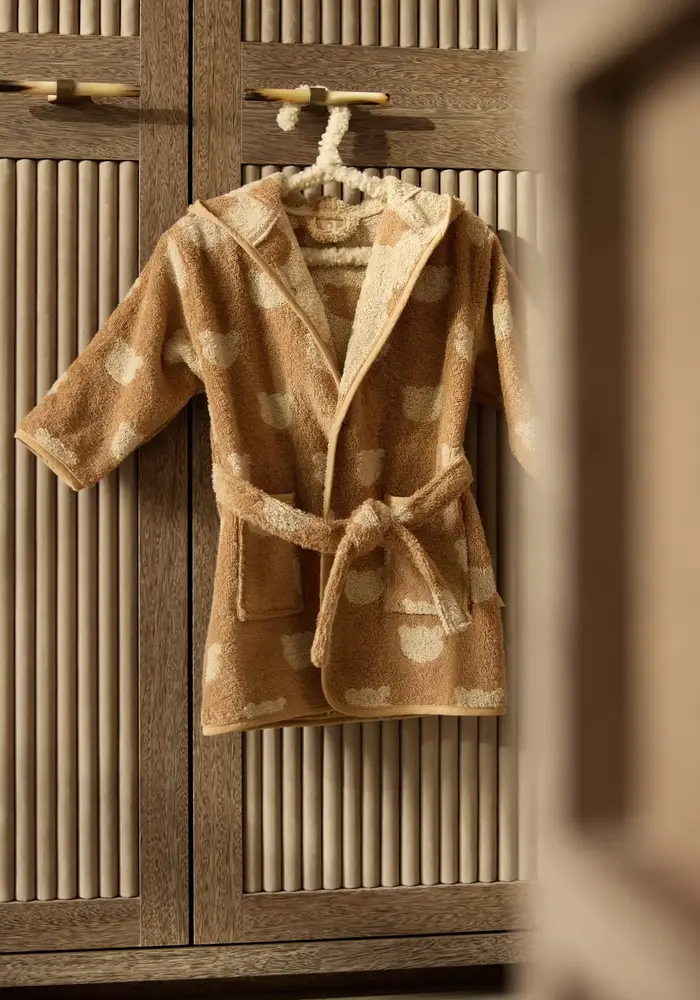 Jollein Baby Badjas - Jacquard 1-2 Teddy Bear