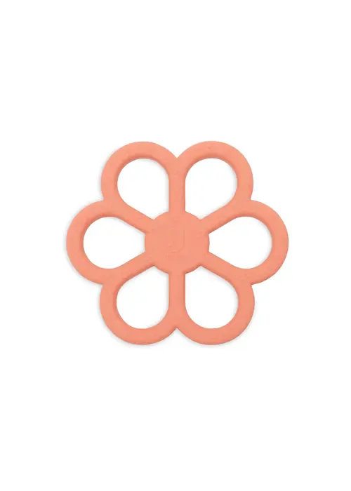 Jollein Jollein Bijtring Siliconen Flower Coral Rose