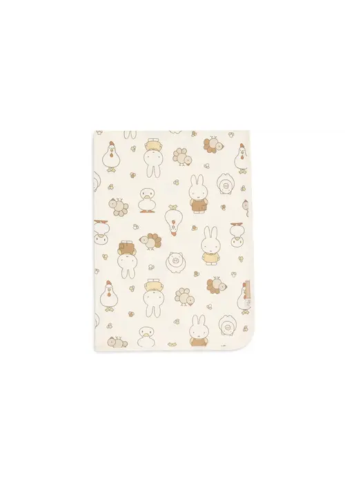 Jollein Jollein Deken Wieg Jersey 75x100cm Miffy Family Farm