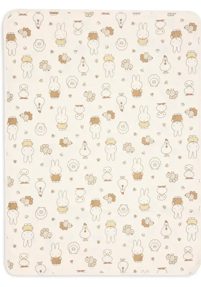Jollein Deken Wieg Jersey 75x100cm Miffy Family Farm