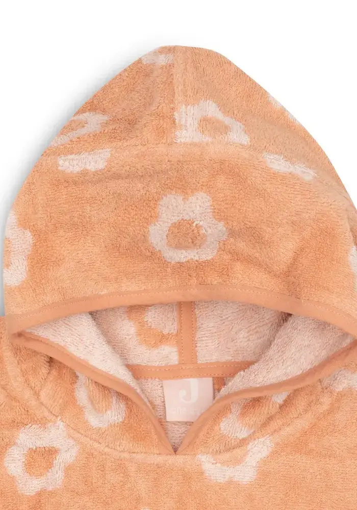 Jollein Badponcho Badstof Jacquard Flower Reversible