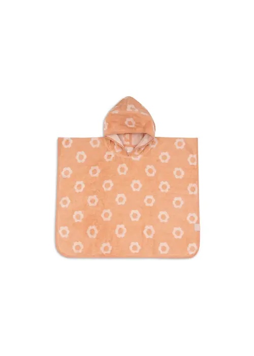 Jollein Jollein Badponcho Badstof Jacquard Flower Reversible