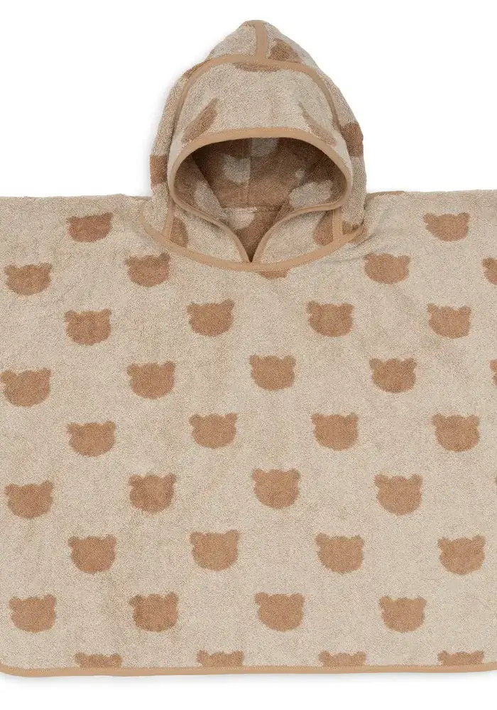 Jollein Badponcho Badstof Jacquard Teddy Bear Reversible
