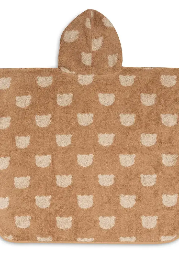 Jollein Badponcho Badstof Jacquard Teddy Bear Reversible