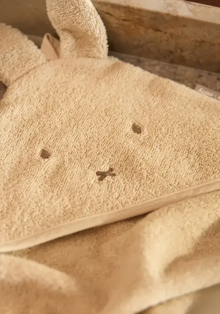 Jollein Badcape Badstof 75x75cm Miffy Warm Sand