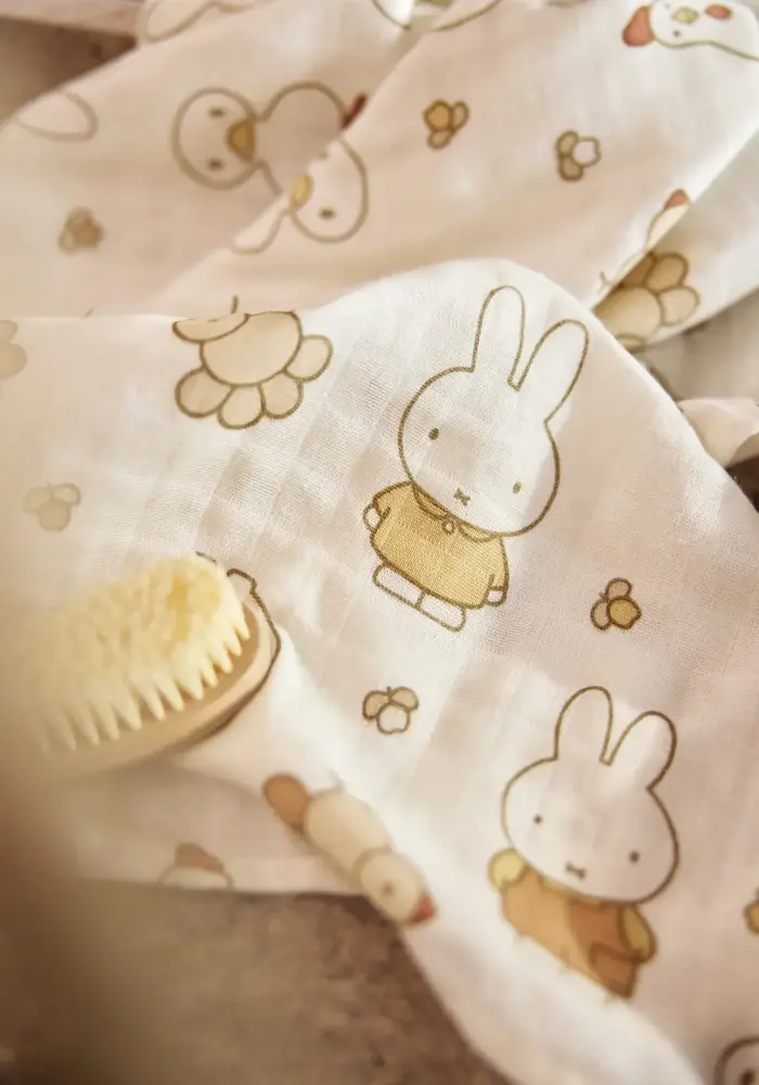 Jollein Hydrofiele Doek Large 115x115cm - Miffy Family Farm - 2 Stuks