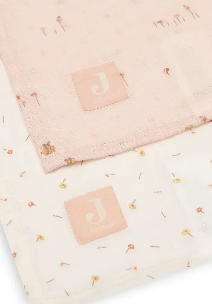 Jollein Hydrofiele Doek Large 115x115cm - Pretty Picnic - 2 Stuks