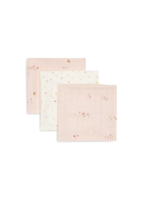 Jollein Jollein Monddoekje Hydrofiel 31x31cm - Pretty Picnic - 3 Stuks