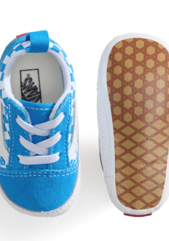 Vans Old Skool Crib COLOR THEORY CHECKERBOARD Bright Azure