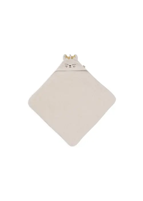 Jollein Jollein Badcape Badstof 75x75cm - Charlie Cat