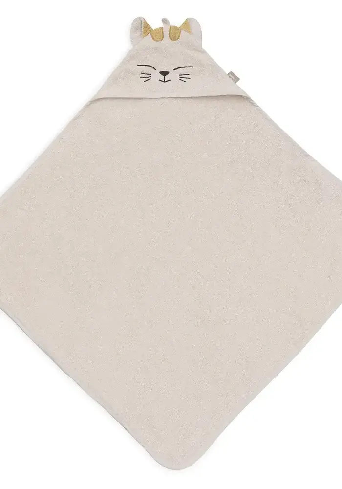 Jollein Badcape Badstof 75x75cm - Charlie Cat