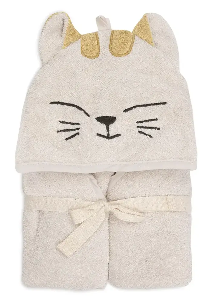 Jollein Badcape Badstof 75x75cm - Charlie Cat