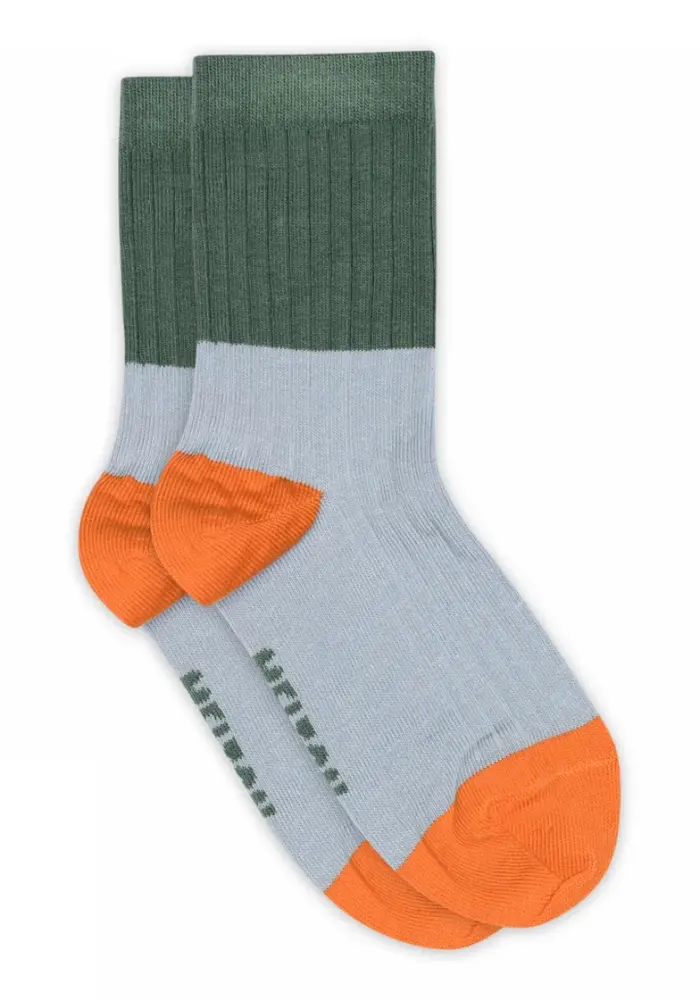 MP Denmark Block colour socks Faded Demin