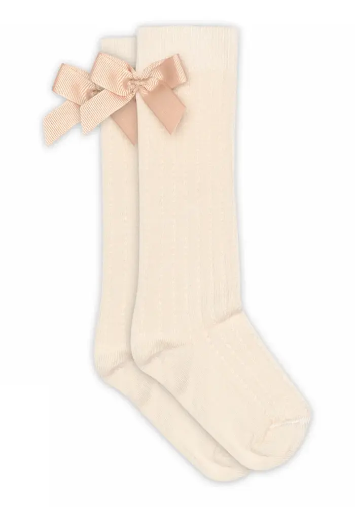 MP Denmark Liva knee socks - bow Dew
