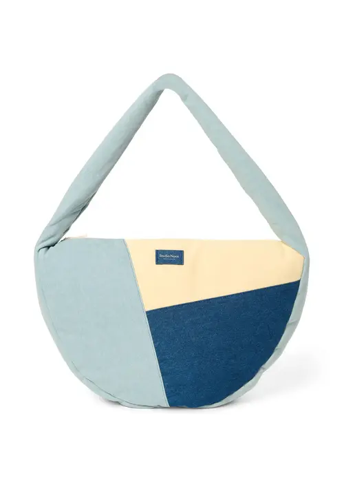 Studio Noos Studio Noos denim patchwork crossbody tas