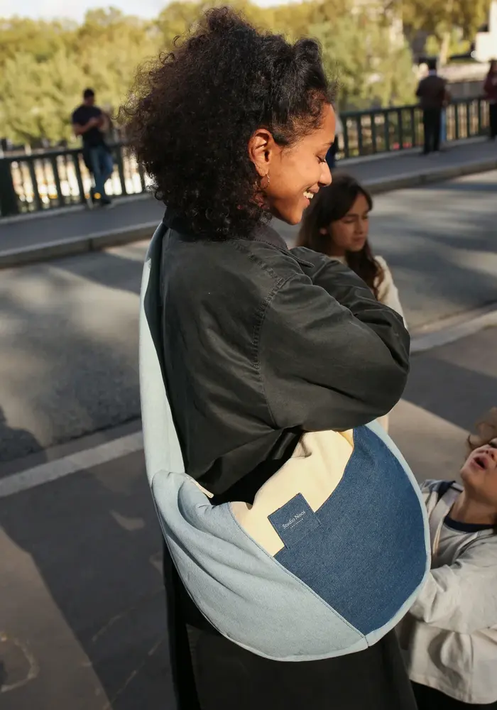 Studio Noos Denim Patchwork Crossbody Tas