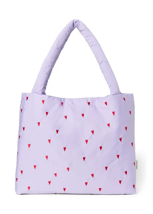 Studio Noos Studio Noos Purple Hearts Puffy Mom Bag