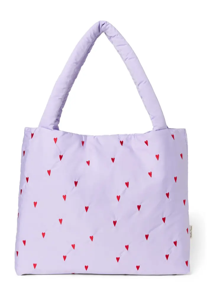 Studio Noos Purple Hearts Puffy Mom Bag