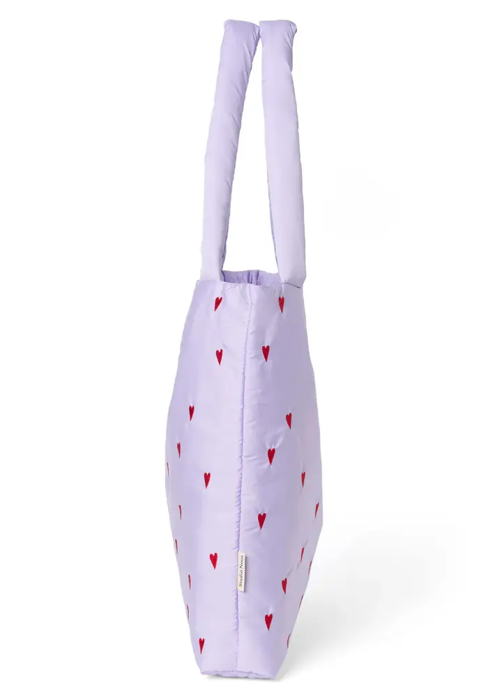 Studio Noos Purple Hearts Puffy Mom Bag