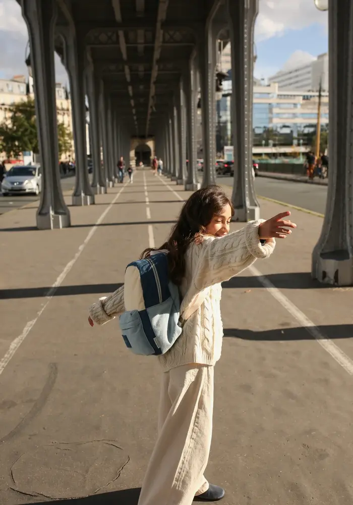 Studio Noos Denim Patchwork Midi Backpack