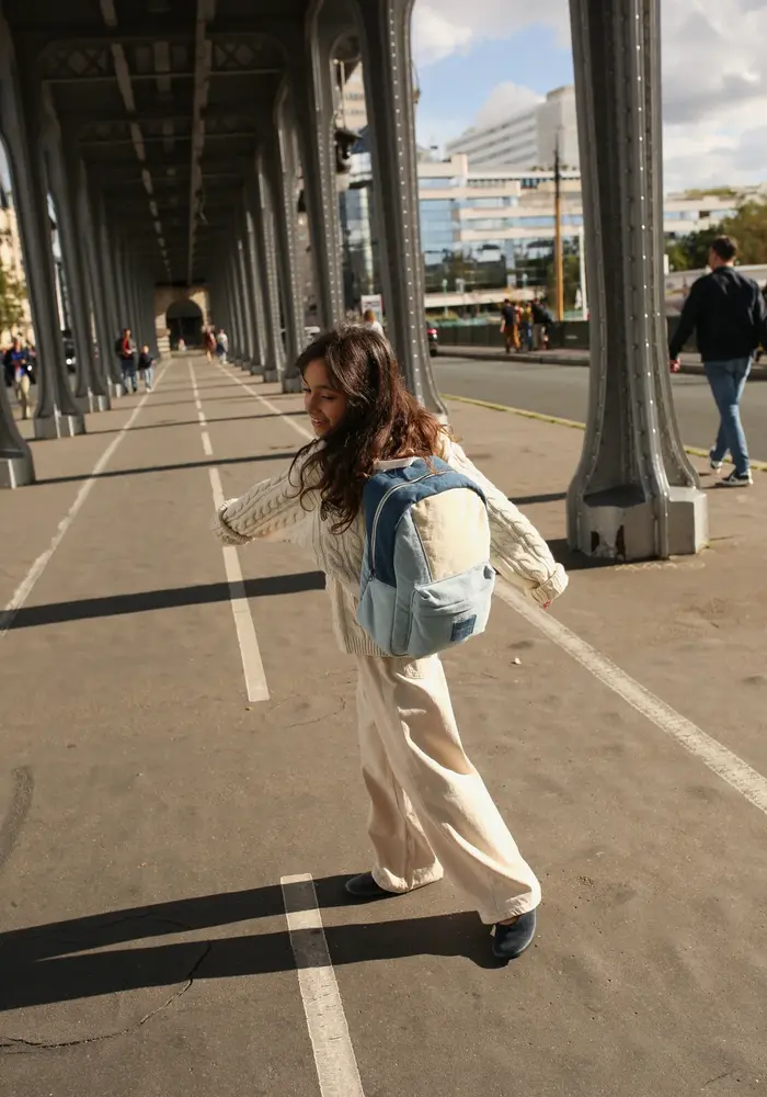 Studio Noos Denim Patchwork Midi Backpack