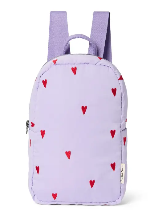 Studio Noos Studio Noos Purple Hearts Puffy Mini Rugzak