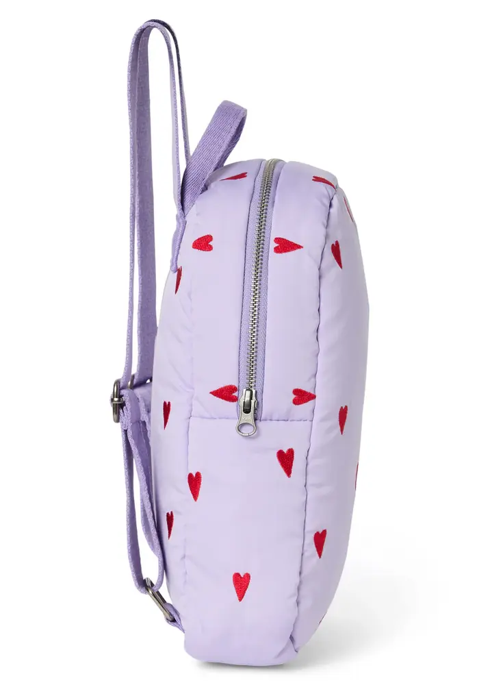 Studio Noos Purple Hearts Puffy Mini Rugzak