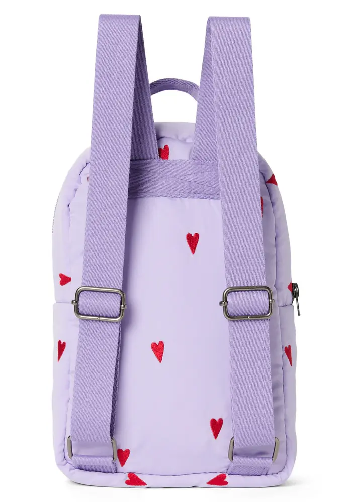 Studio Noos Purple Hearts Puffy Mini Rugzak